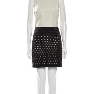 Robert Rodriguez mixed materials dress